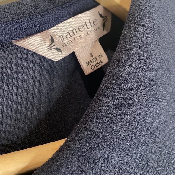 𝅺NANETTE Lepore Collared Sleeveless Lace Dress - Picture 2 of 11